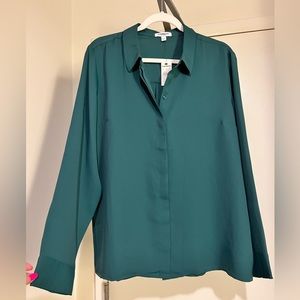 NWT! Women’s Express Portofino Button Down Long Sleeve Shirt